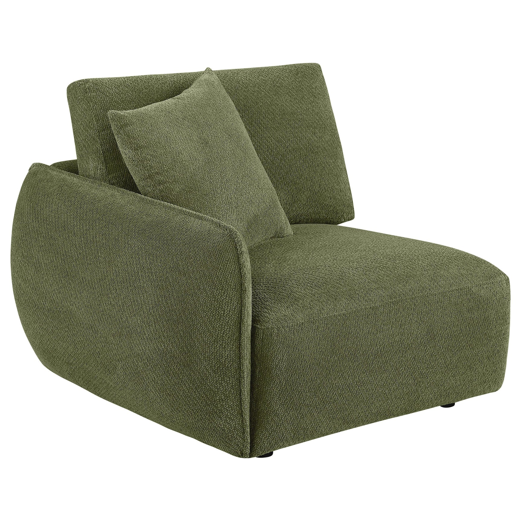 Elysia 5-piece Chenille Upholstered Modular Sectional Sofa Green