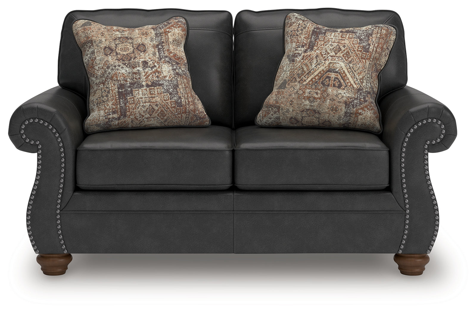 Chasemore Granite Faux Leather Loveseat