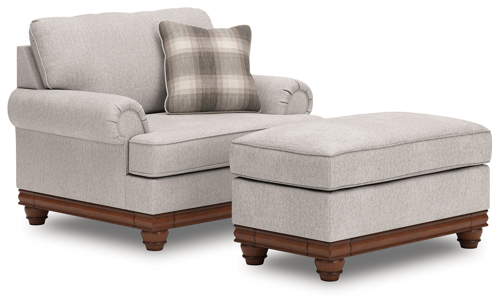 Clearbrooke Sandstone Chair and Ottoman
