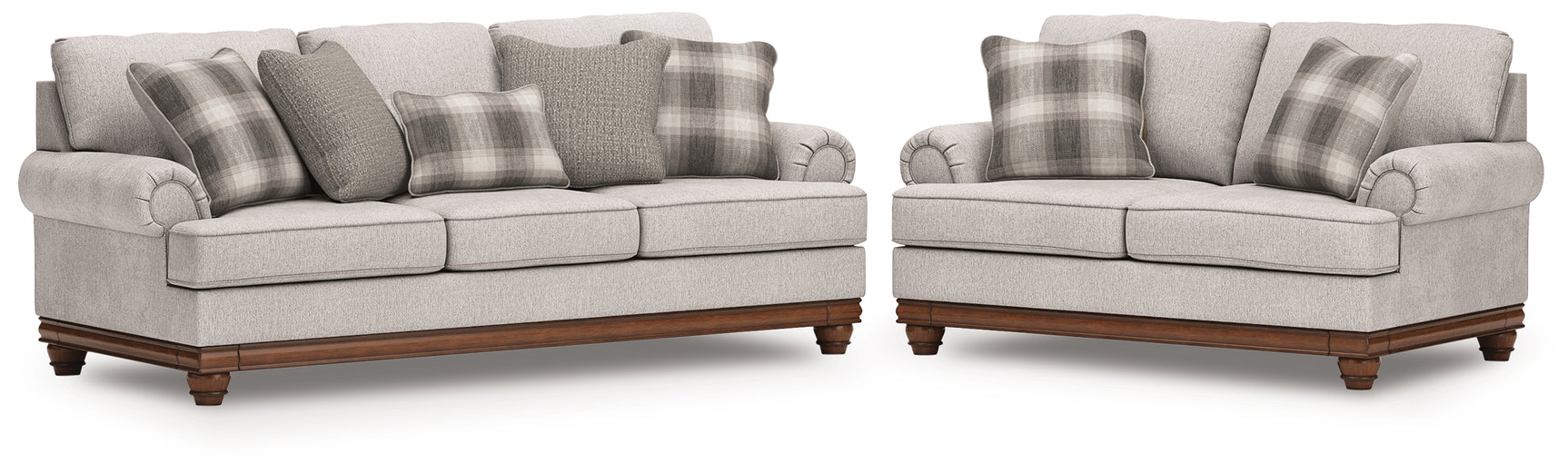 Clearbrooke Sandstone Sofa and Loveseat