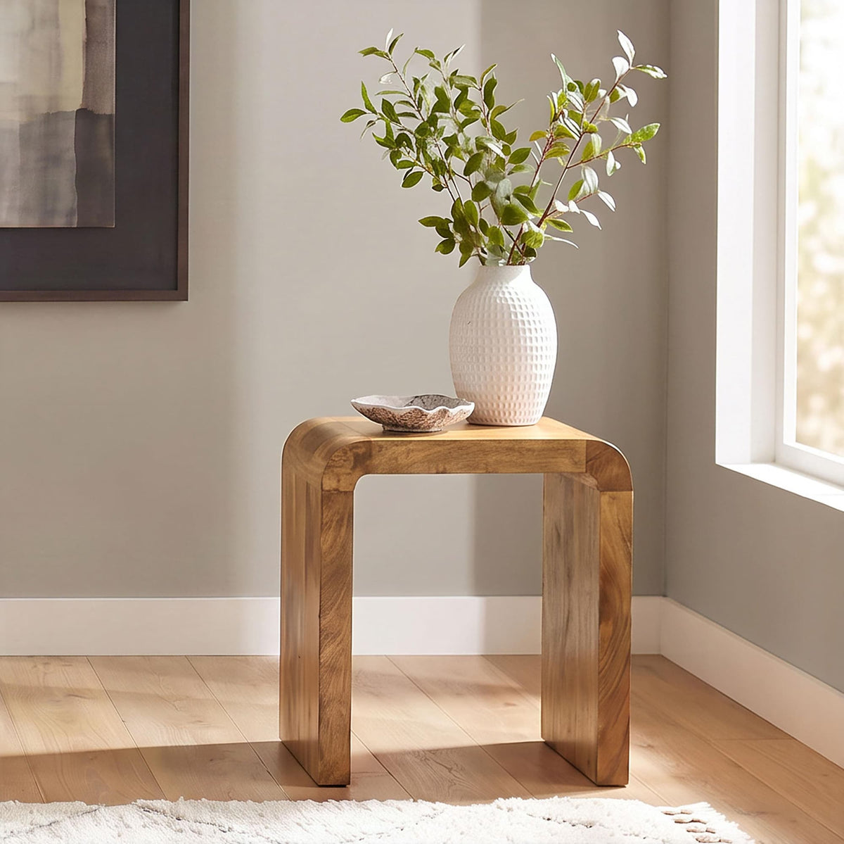Booker Rectangular Mango Wood End Table Natural — product image 2
