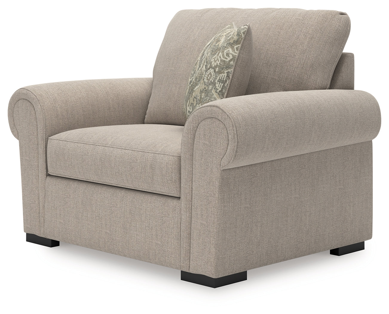Sararose Heather Chenille Oversized Chair