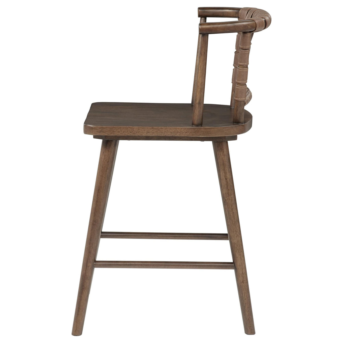 Tallis Woven Leatherette Back Counter Chairs Brown Set of 2 — product image 5