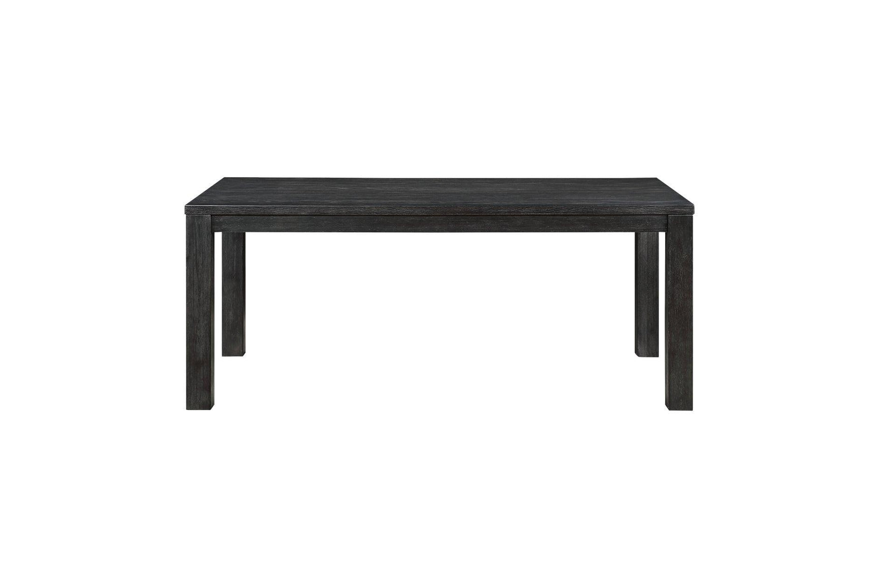 Orem Antique Black Modern Casual Solid Wood And Oak Veneers Gray Fabric Dining Room Set - Ella Furniture