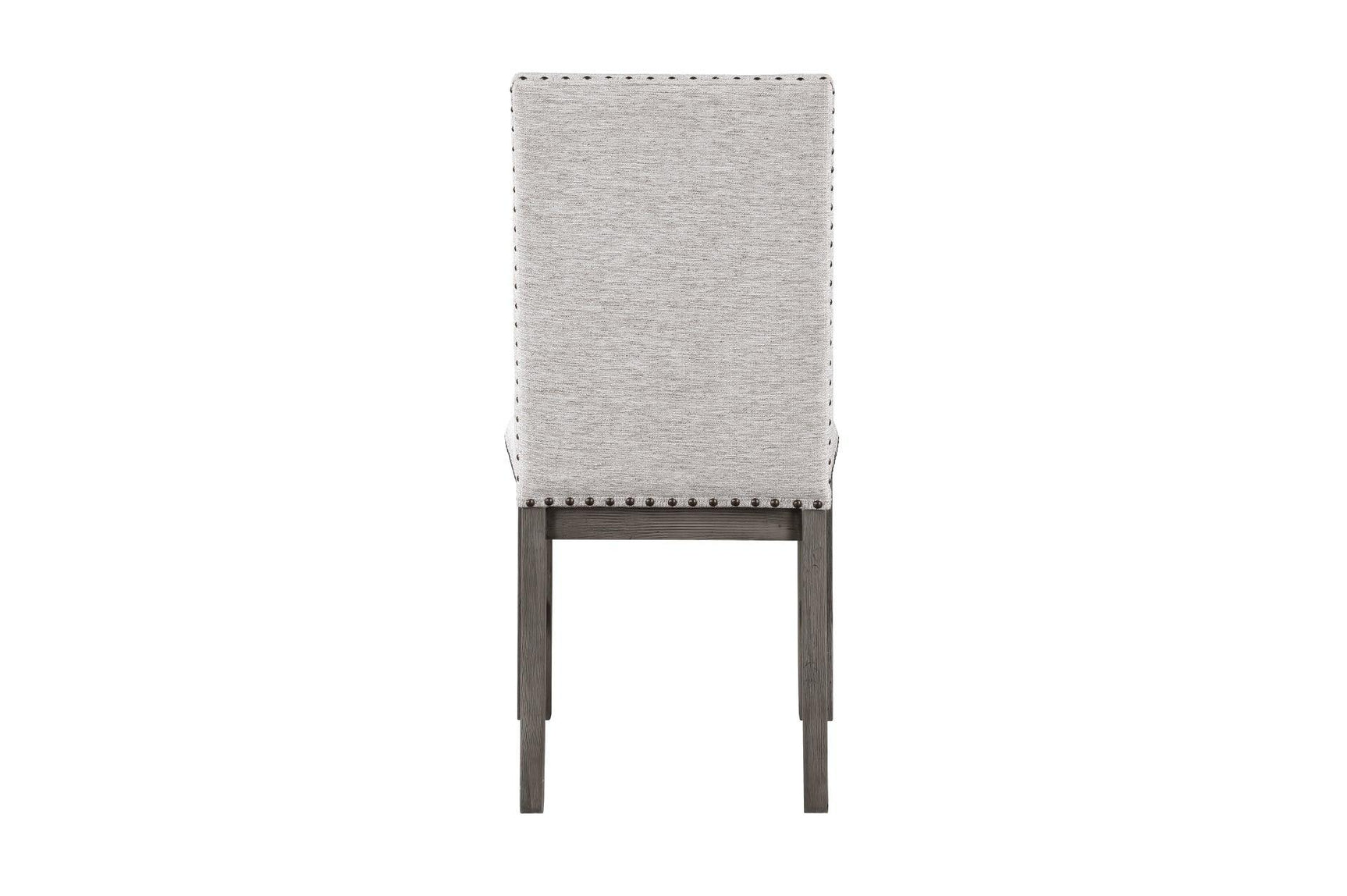 Gresham Gray Modern Rustic Acacia Veneer Solid Wood Gray Fabric Upholstery Dining Room Set - Ella Furniture