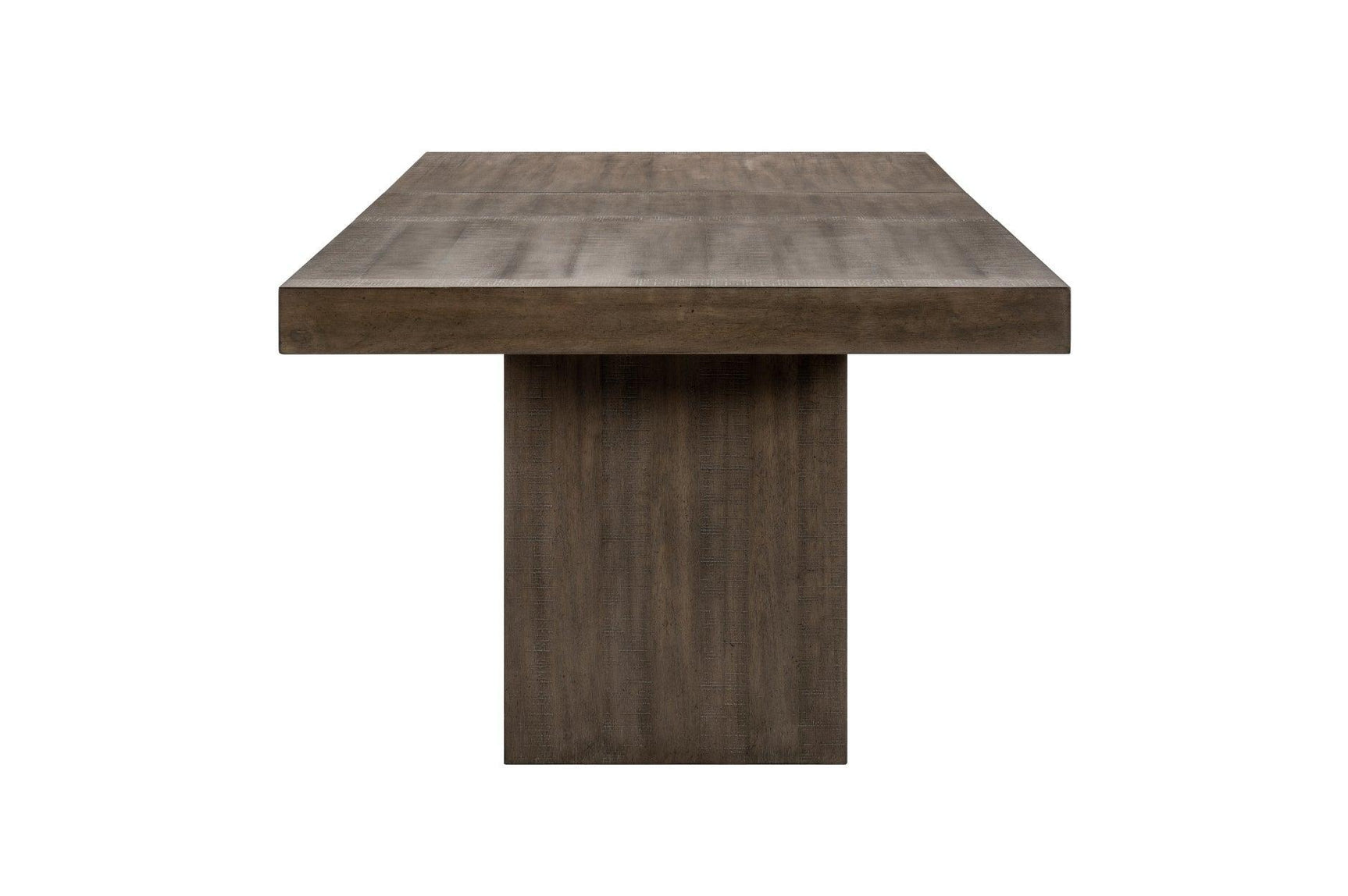 Brookings Brown Contemporary Acacia Veneer Solid Wood Beige Fabric Dining Room Set - Ella Furniture