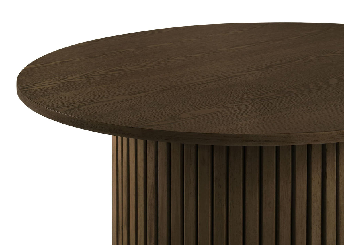 Hamlyn 5-Piece Round Wood Counter Height Dining Set in Cream and Walnut — product image 5