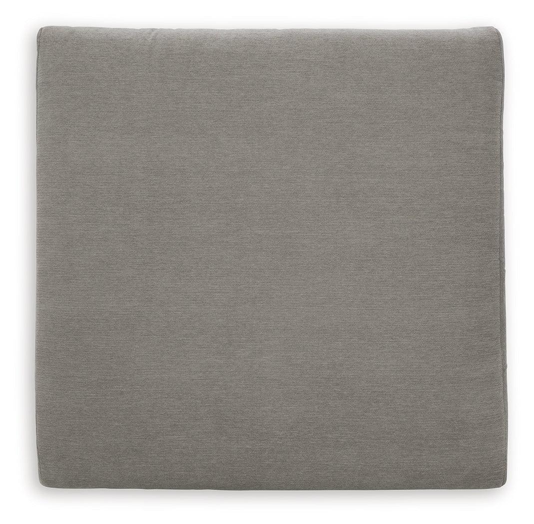 Avaliyah Ash Chenille Oversized Accent Ottoman