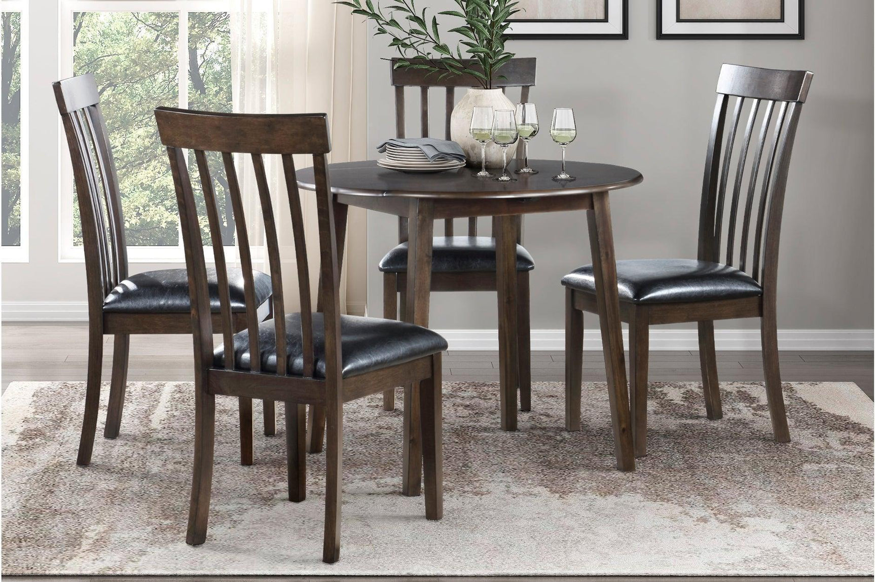 Rutland Brown Dining Room Set