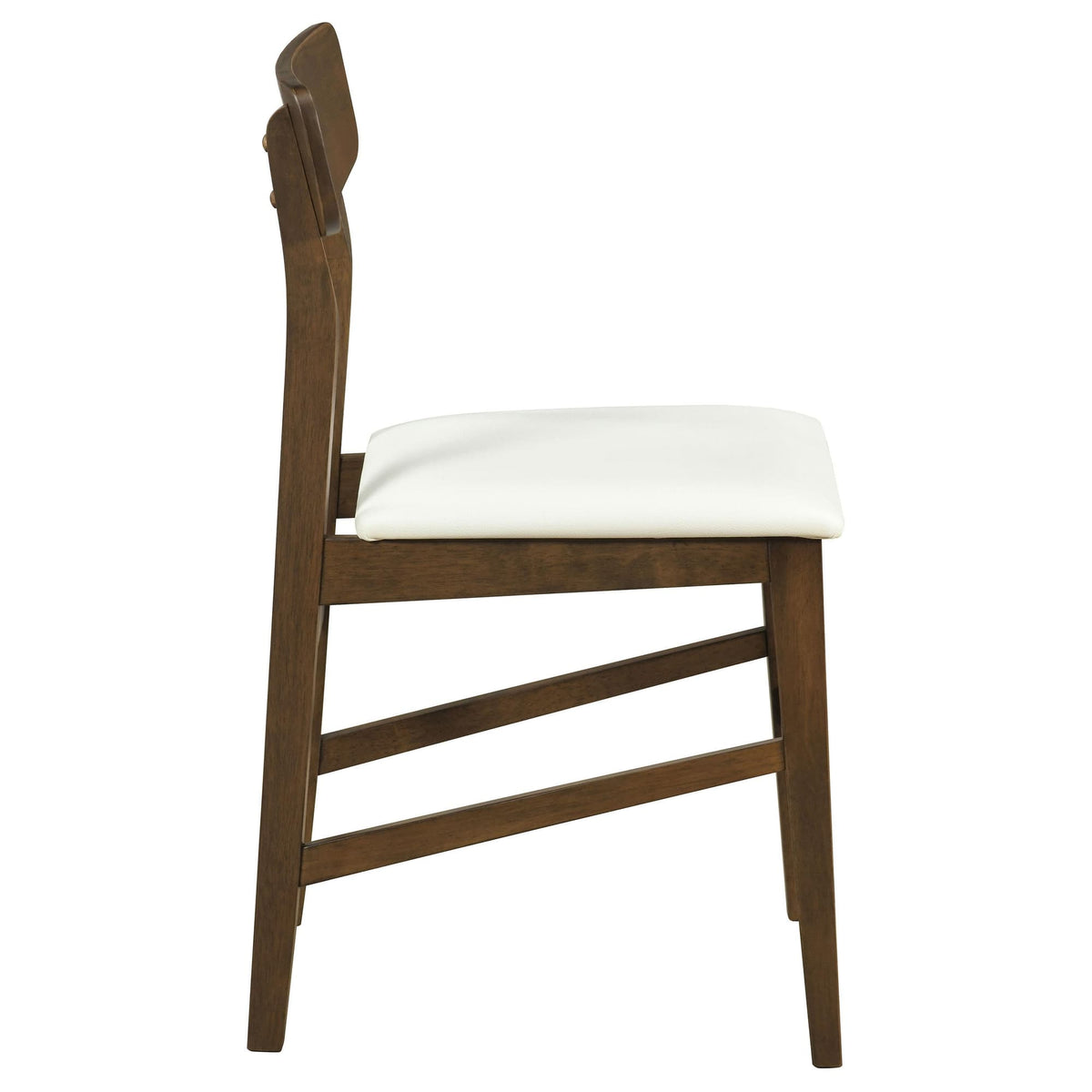 Merrin Dining Side Chair Off White and Walnut (Set of 2) — product image 8