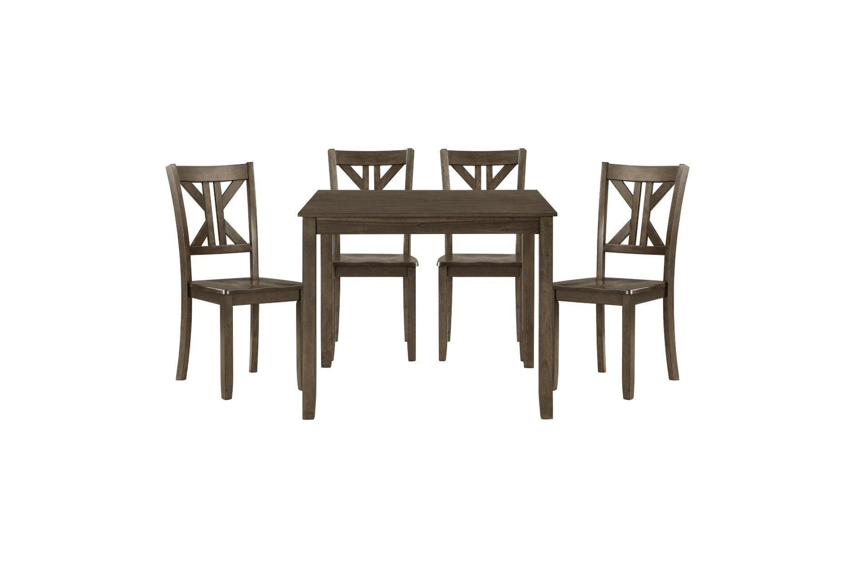 Rivera Charcoal Brown Square Dining Room Set