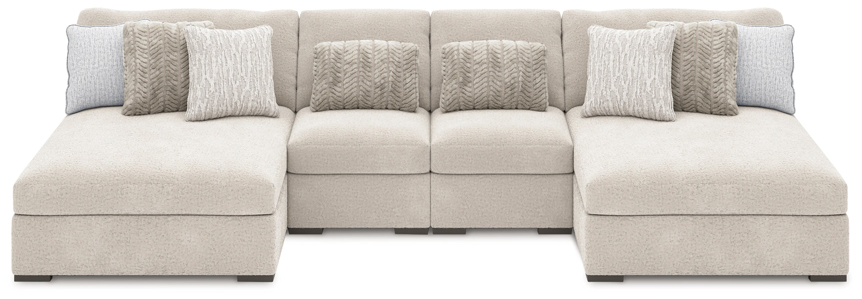 Cuddle Plush Arctic 4-Piece Sectional with Chaise