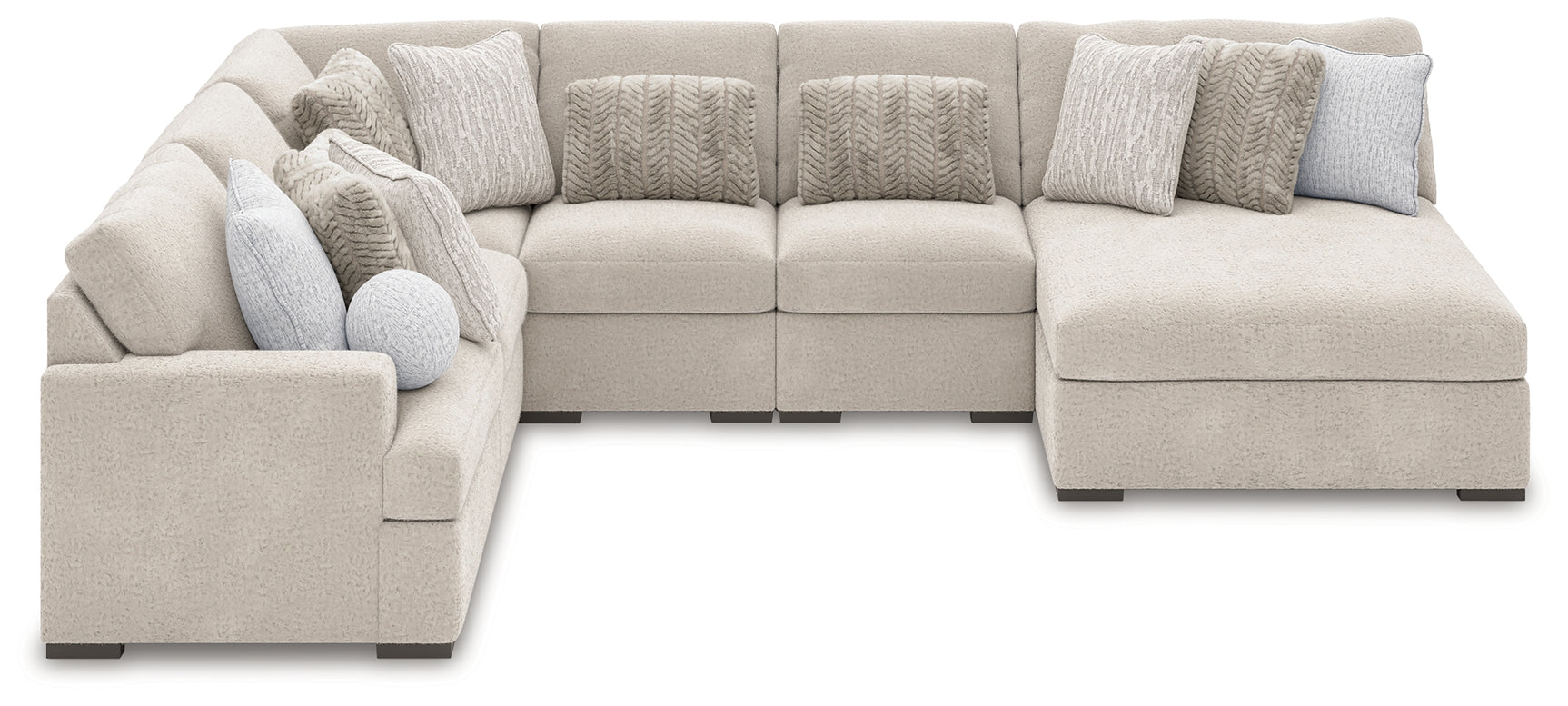 Cuddle Plush Arctic 6-Piece Sectional with Chaise