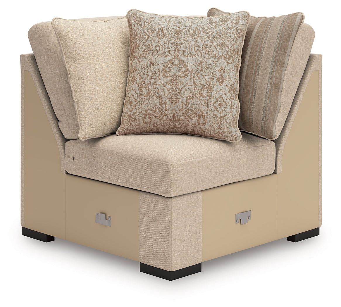 LadyMae Twill Performance Fabric,Next-Gen Nuvella™ 5-Piece Sectional with Chaise