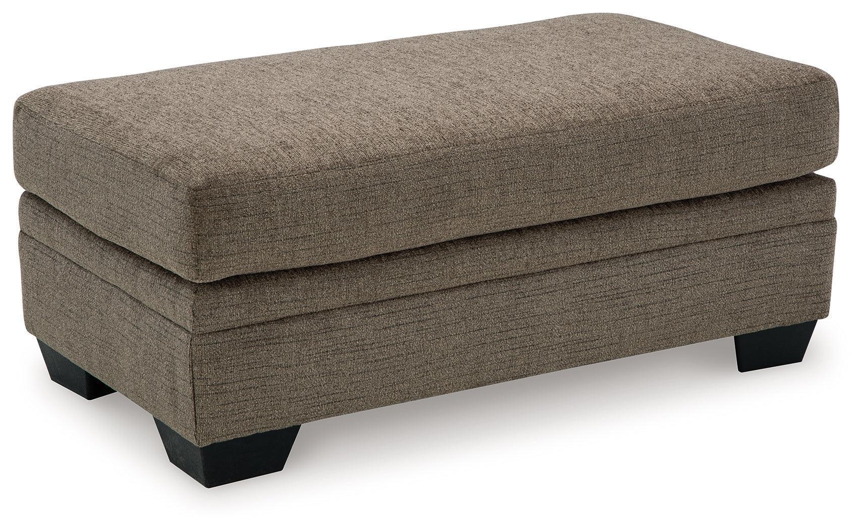 Stonemeade Nutmeg Sofa Chaise, Chair, and Ottoman