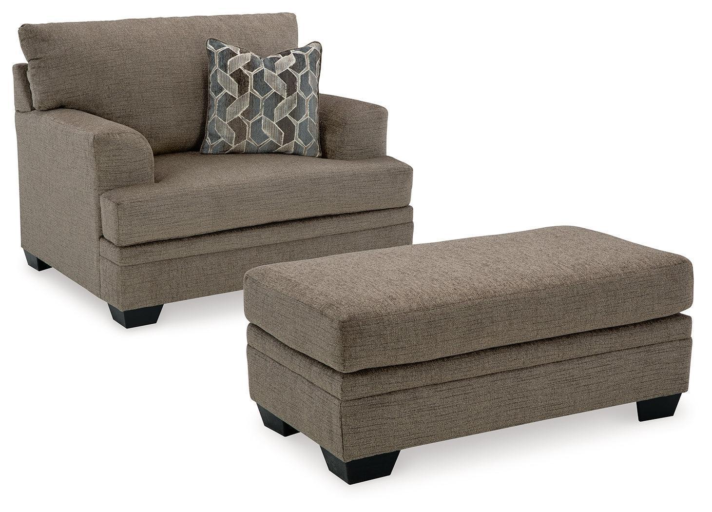 Stonemeade Nutmeg Sofa, Loveseat, Chair and Ottoman