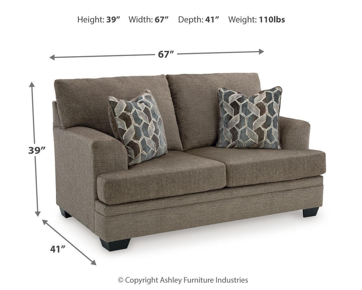 Stonemeade Nutmeg Sofa, Loveseat, Chair and Ottoman