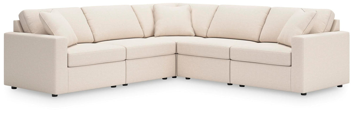 Modmax Oyster 5-Piece Sectional Sofa — angled view