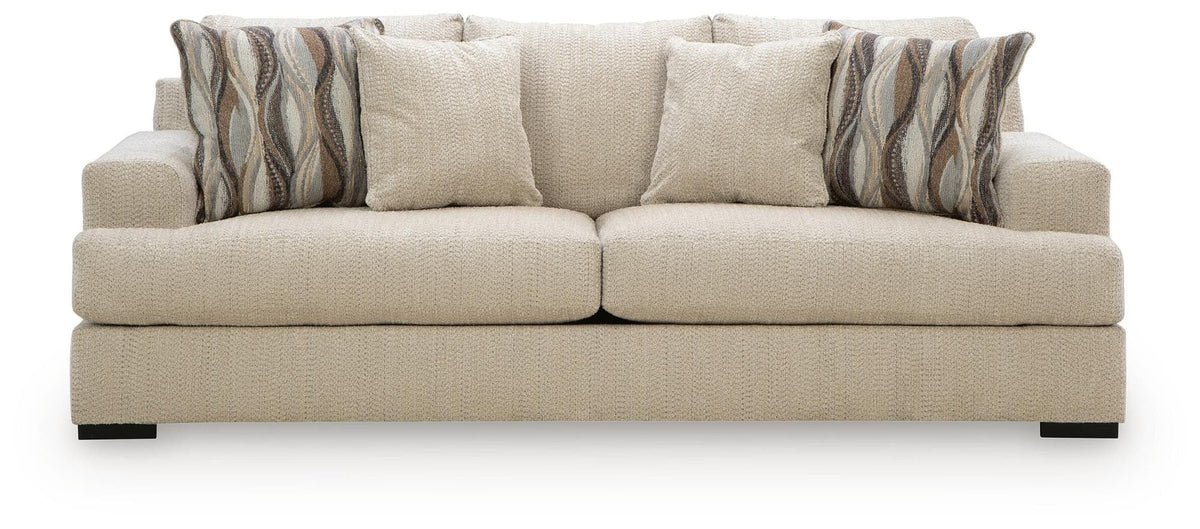 Lofwood Oatmeal Chenille Sofa — front view