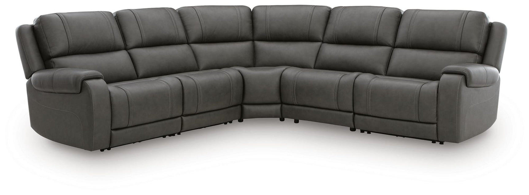 5Z - Pittson Anchor Leather 5-Piece Power Reclining Sectional view 5