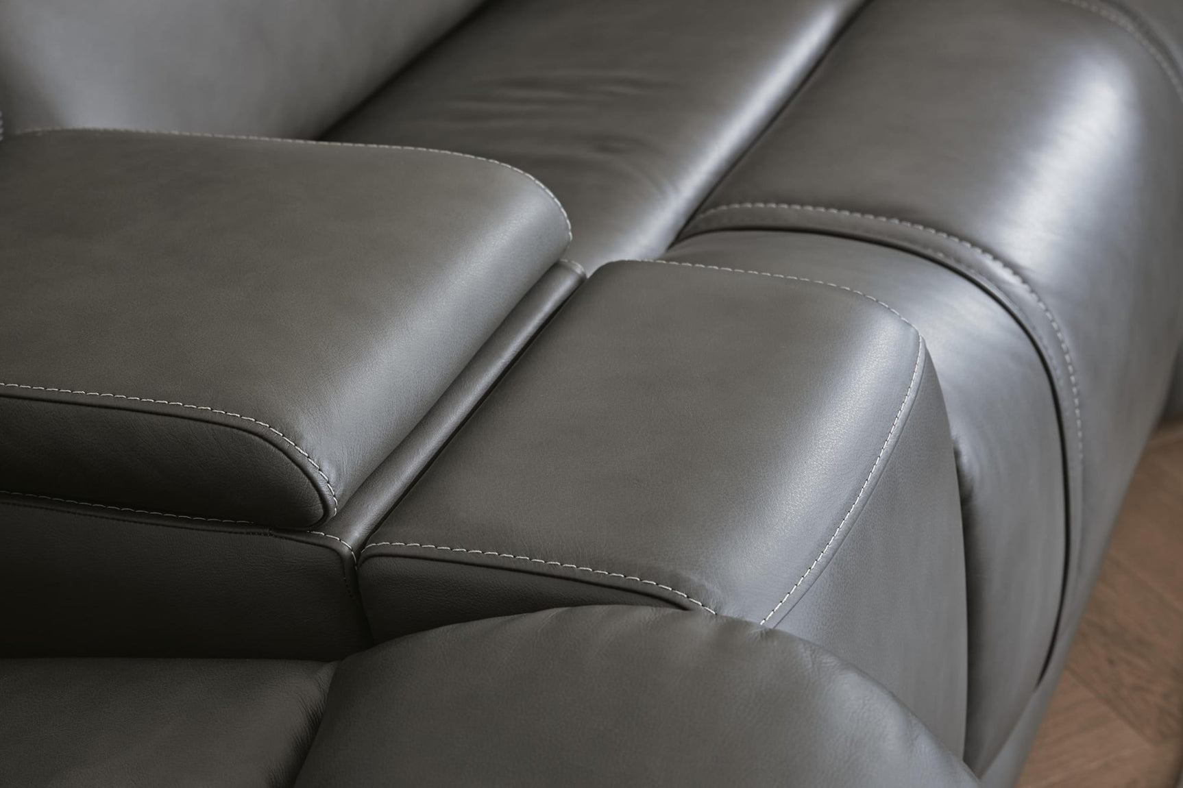 5Z - Pittson Anchor Leather 7-Piece Power Reclining Sectional view 6