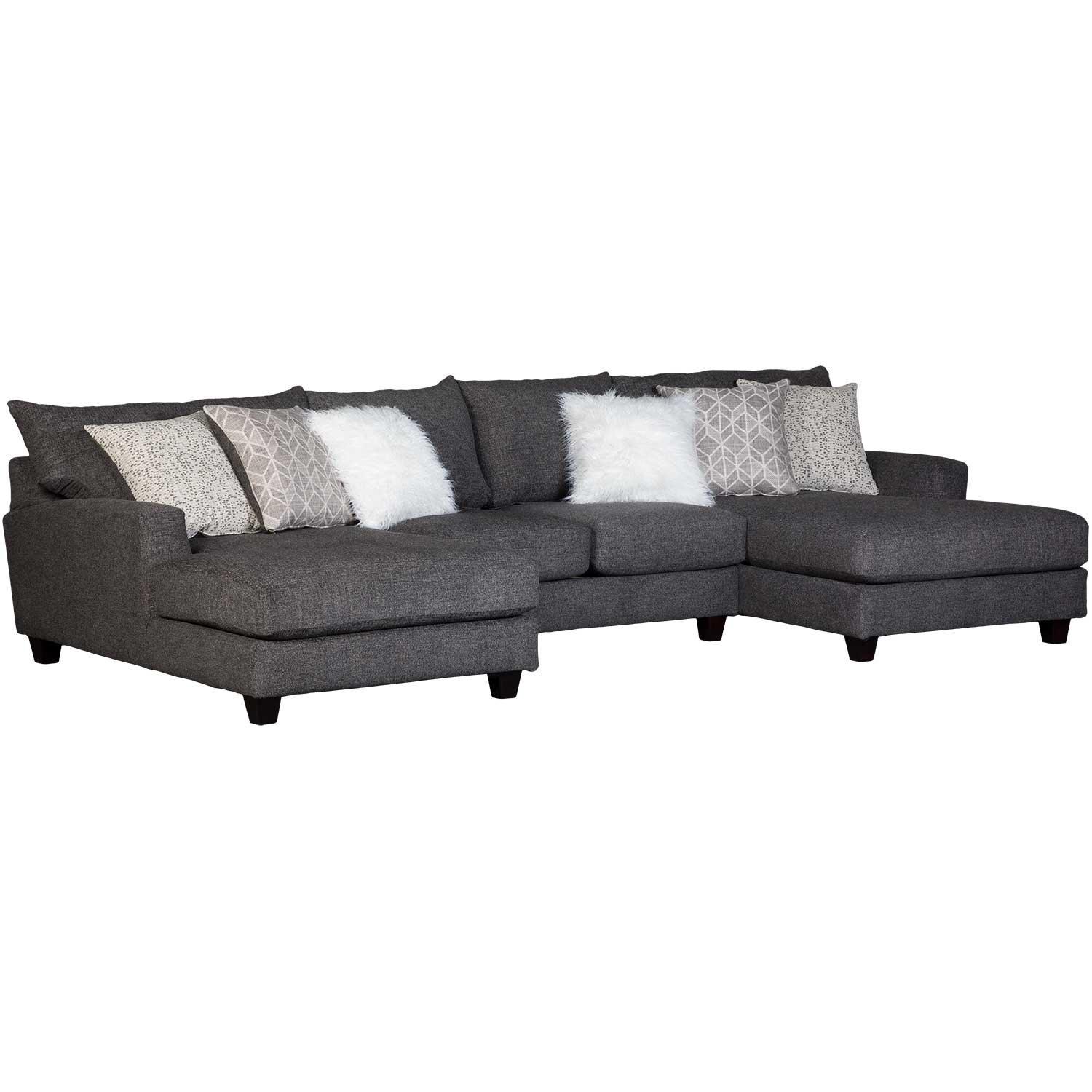 6000 Gray Sectional - Ella Furniture