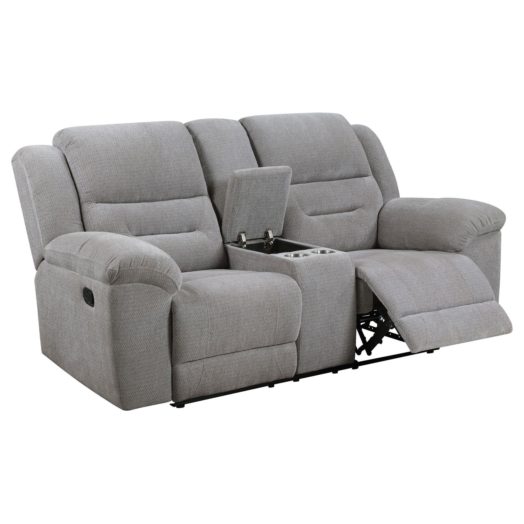 Grimm Gray Reclining Loveseat