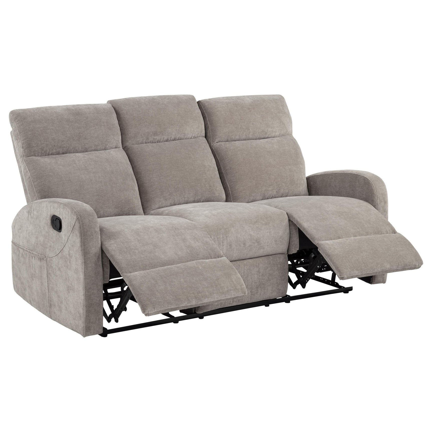 Hamilton 2-piece Chenille Manual Reclining Sofa Set Sand
