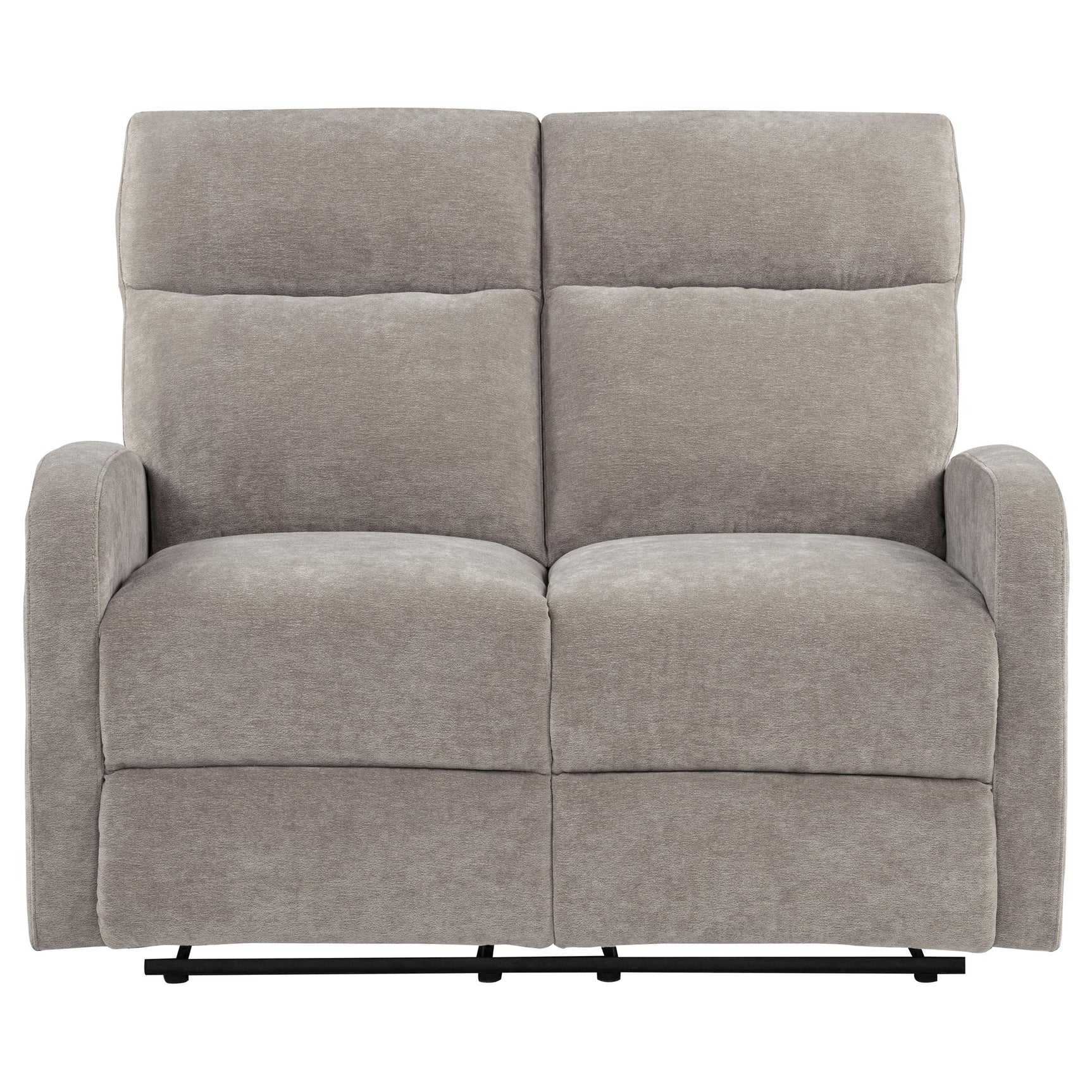 Hamilton Chenille Upholstered Manual Reclining Loveseat Sand