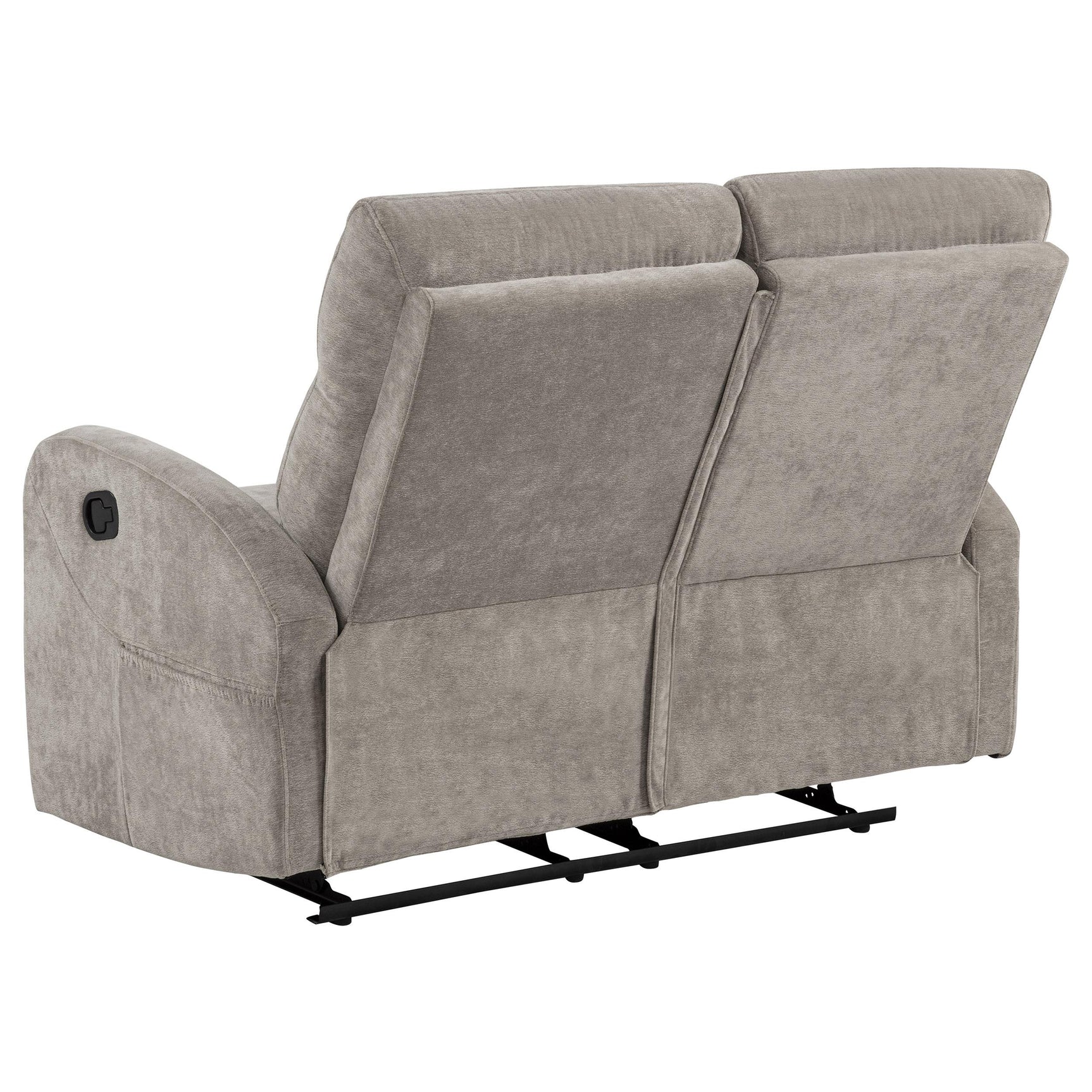 Hamilton Chenille Upholstered Manual Reclining Loveseat Sand