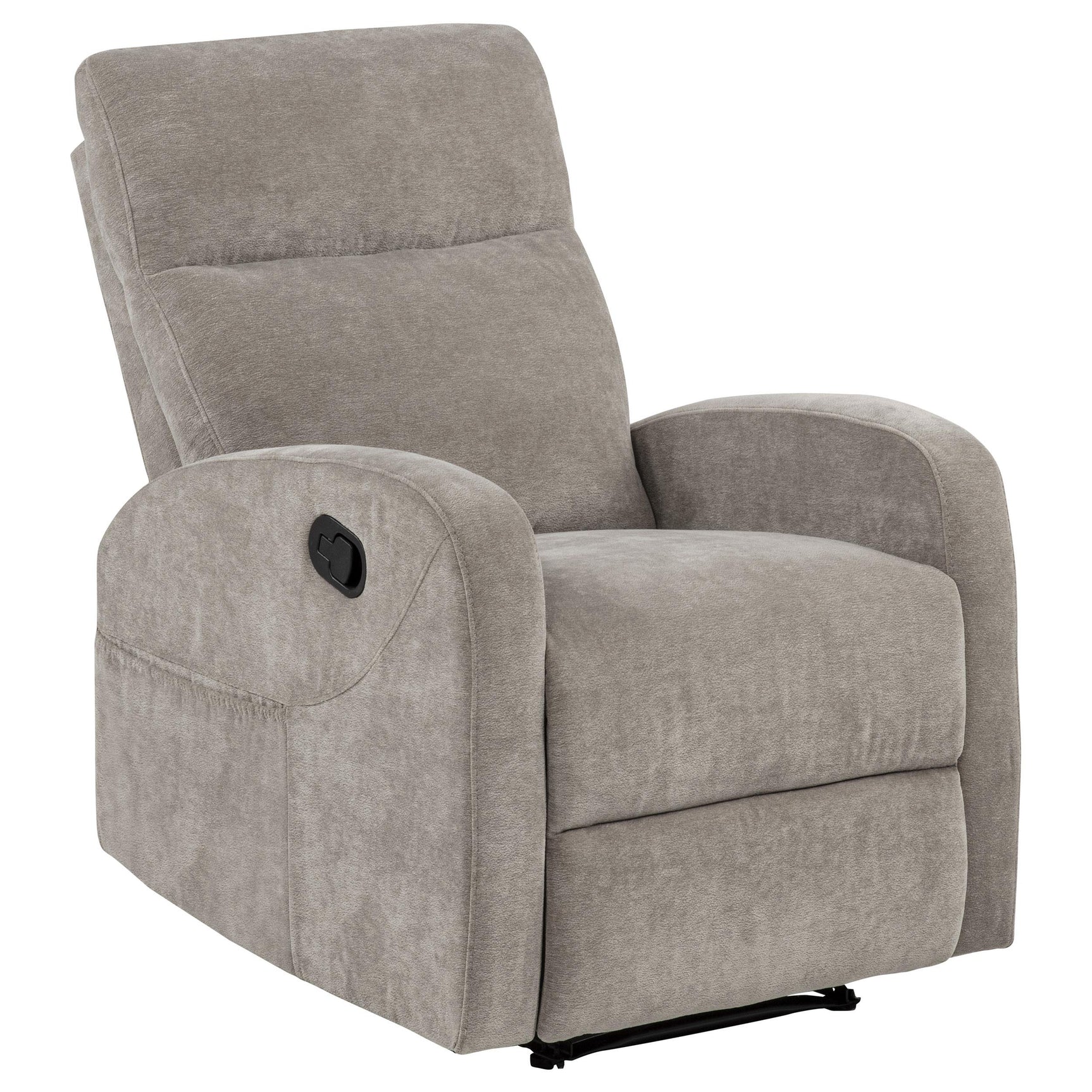 Hamilton Chenille Upholstered Manual Glider Recliner Sand