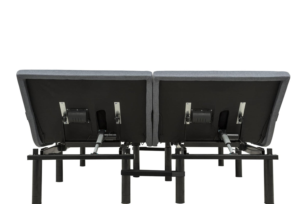 Weston Split Eastern King Massage Adjustable Bed Base in Black and Grey — product image 10