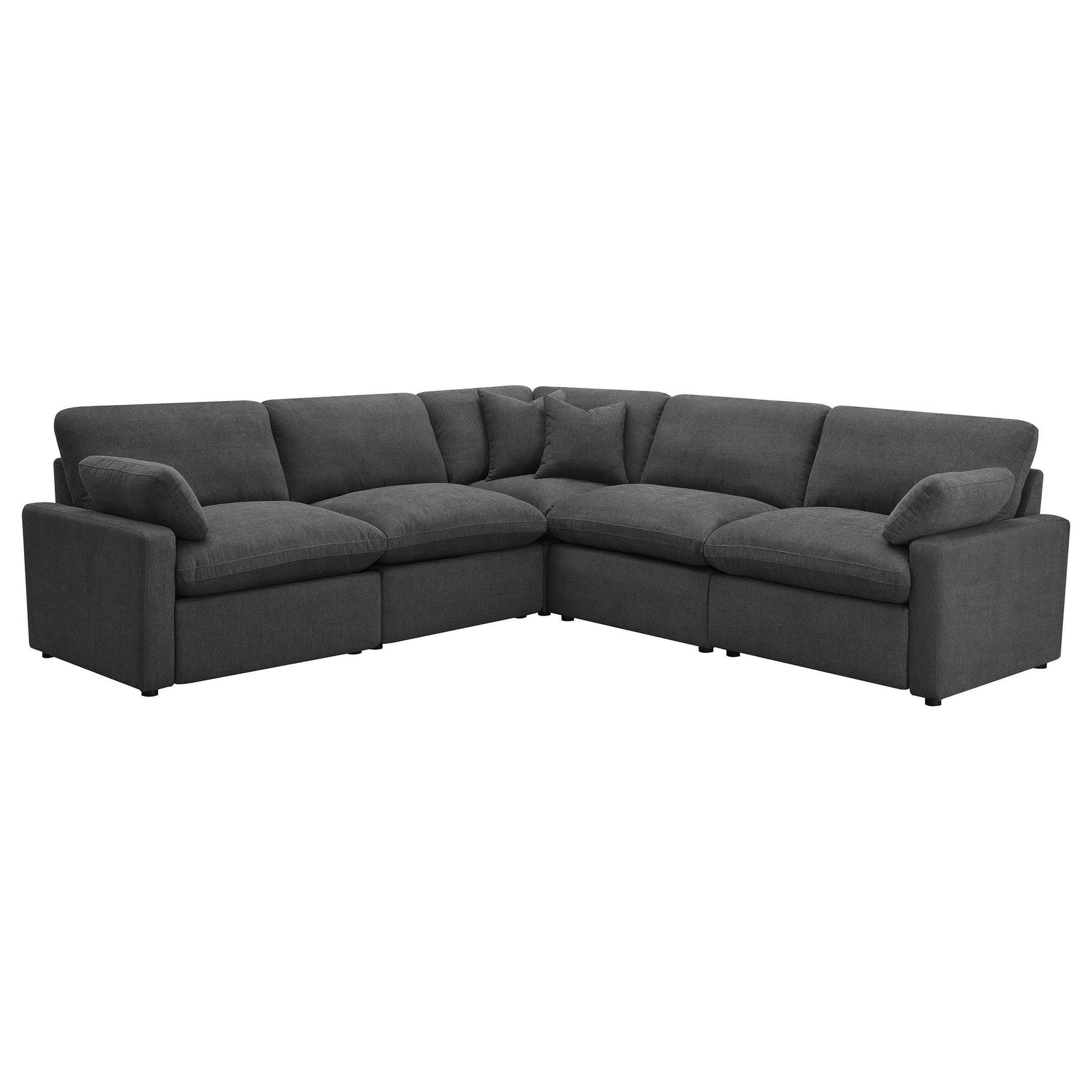 Collins 5-Piece Modular Power Reclining Sectional Dark Grey
