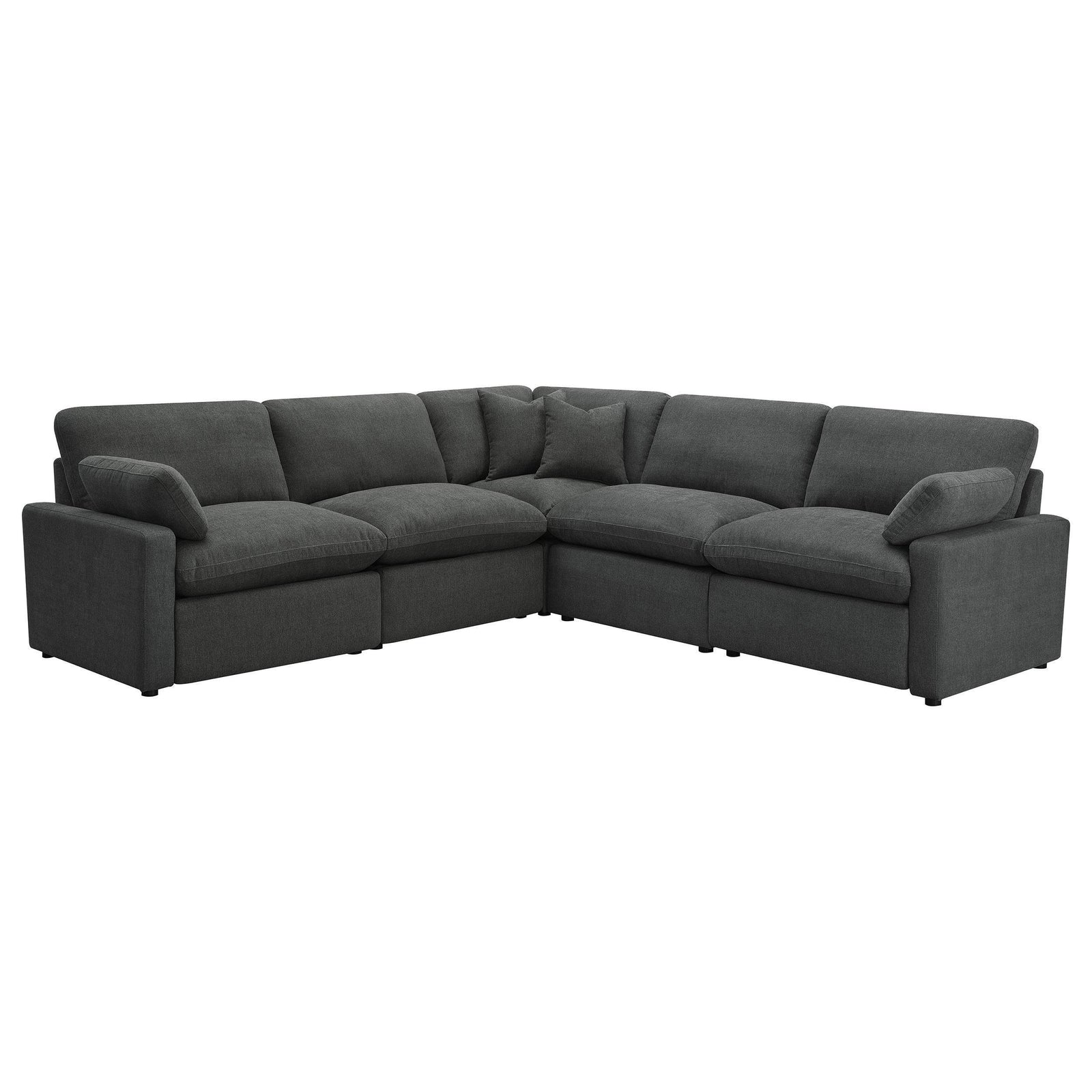 Collins 5-Piece Modular Power Reclining Sectional Dark Grey