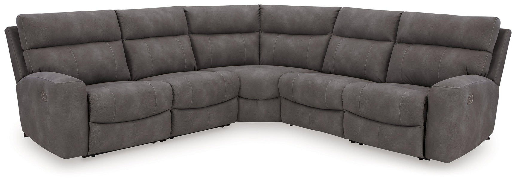 Next-Gen Durapella Slate 5-Piece Power Reclining Sectional