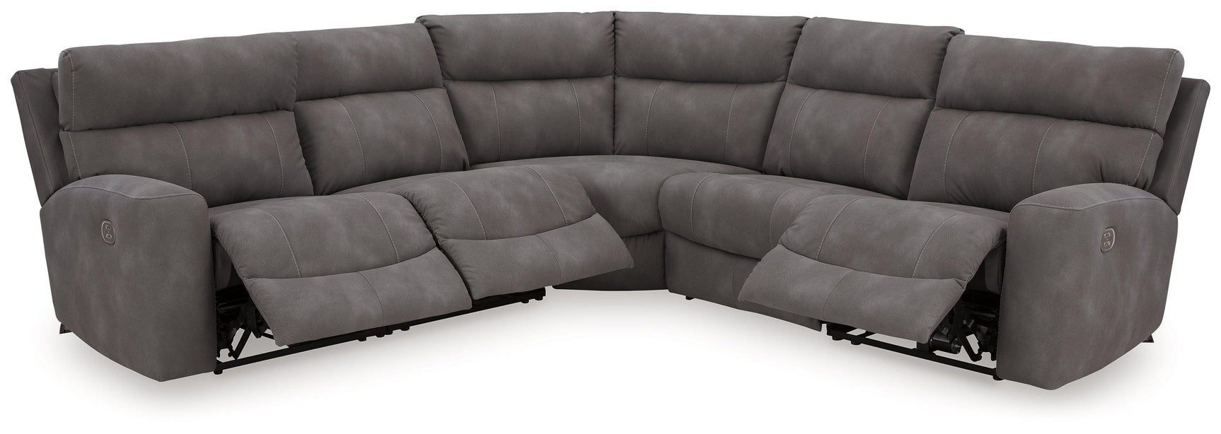 Next-Gen Durapella Slate 5-Piece Power Reclining Sectional