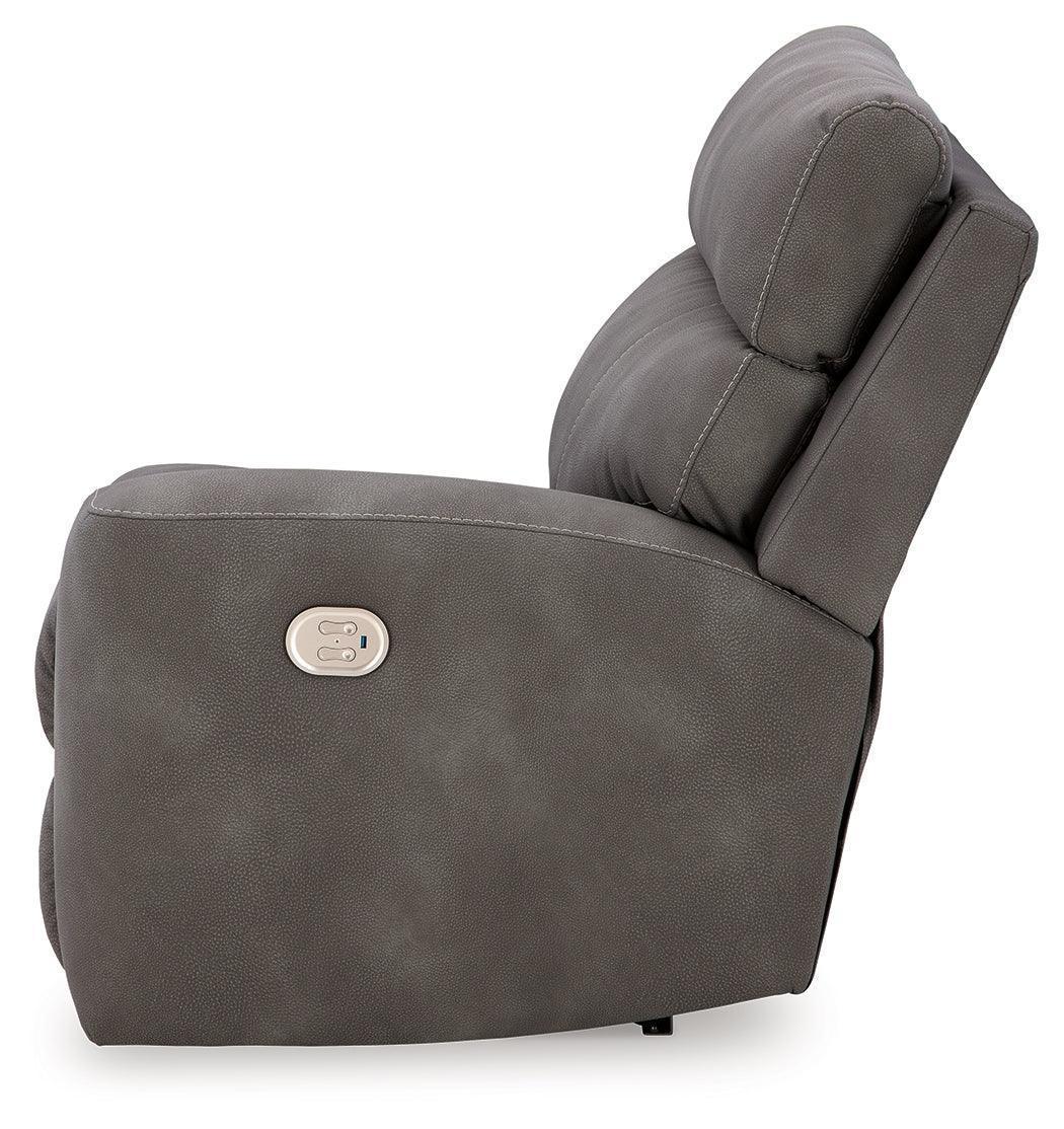 Next-Gen Durapella Slate 5-Piece Power Reclining Sectional