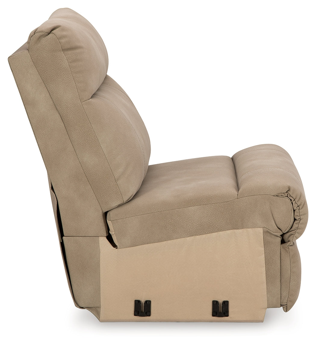 Next-Gen DuraPella Sand Microfiber 6-Piece Power Reclining Sectional
