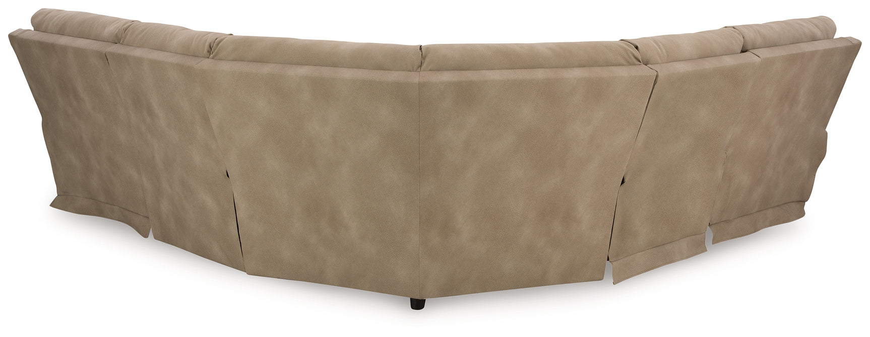 Next-Gen DuraPella Sand Microfiber 5-Piece Power Reclining Sectional
