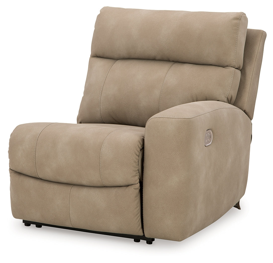 Next-Gen DuraPella Sand Microfiber 6-Piece Power Reclining Sectional