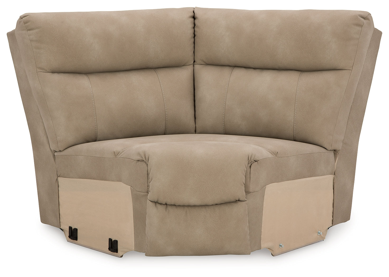 Next-Gen DuraPella Sand Microfiber 6-Piece Power Reclining Sectional