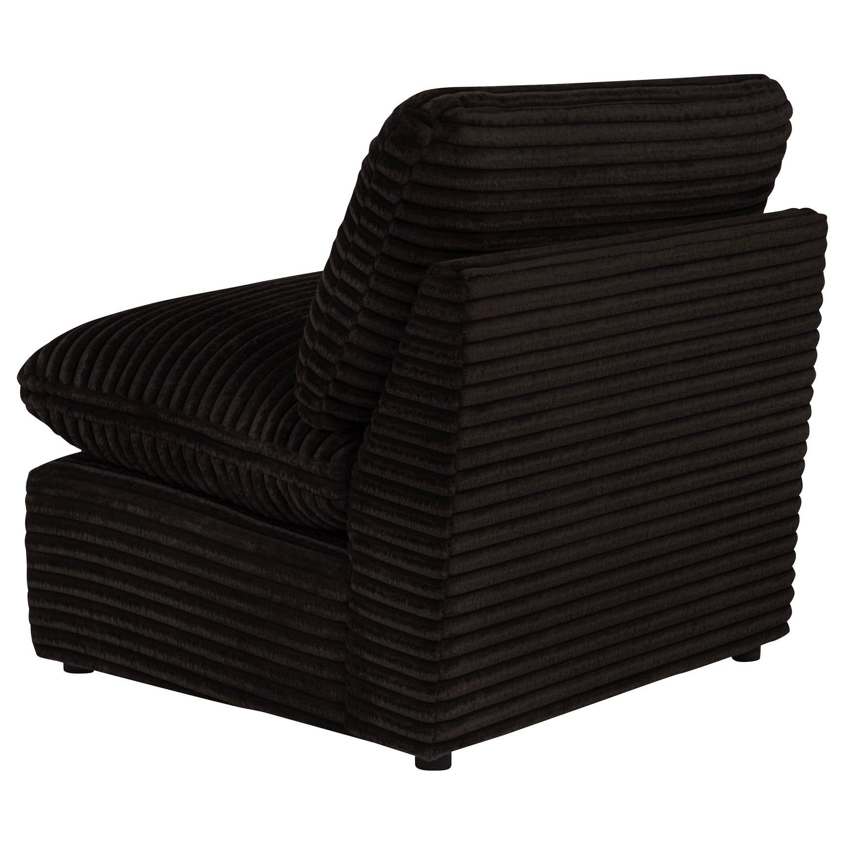 Collins Modular Armless Chair Chocolate Brown