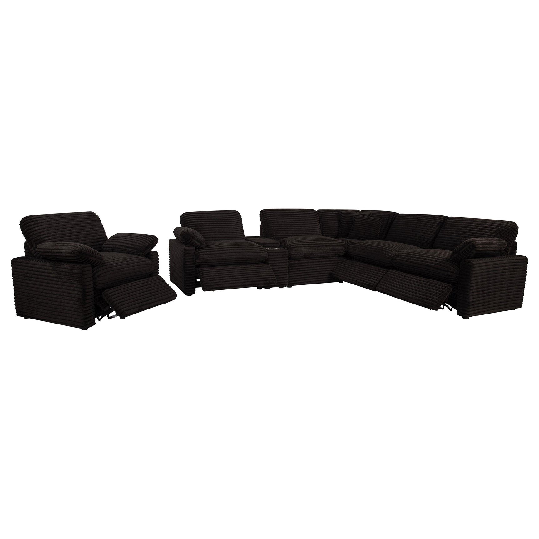 Collins Upholstered Power Recliner Chair Chocolate Brown