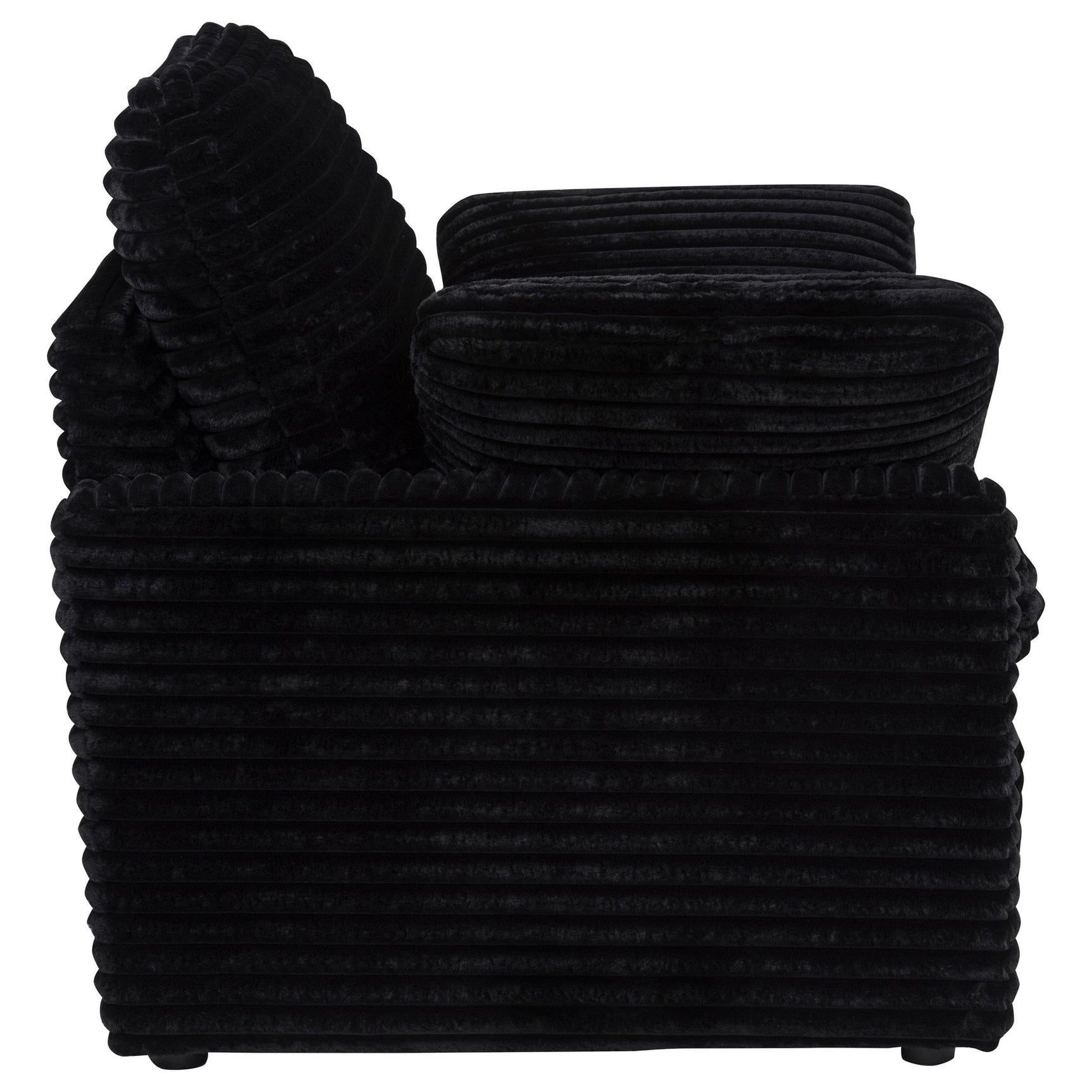 Collins Upholstered Power Recliner Chair Black