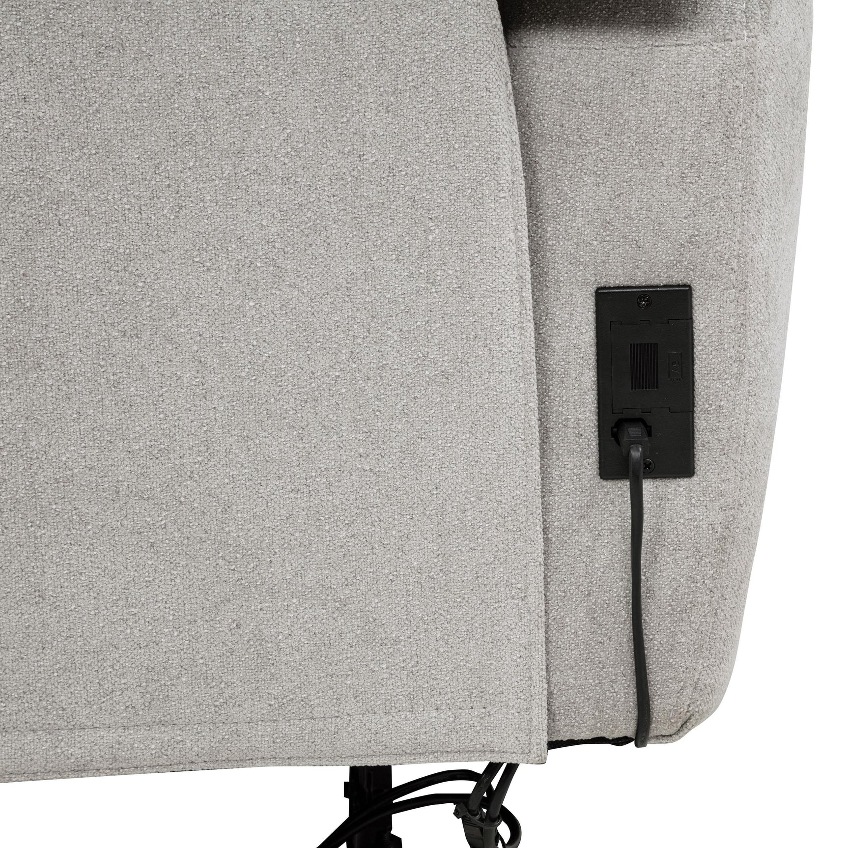Sylmar 2-piece Chenille Power Reclining Sofa Set Dove Grey