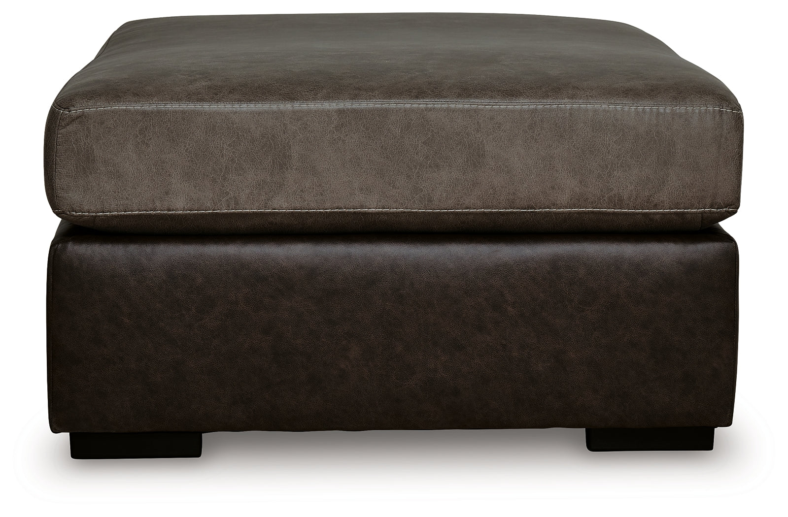 Castille Way Fossil Faux Leather Oversized Accent Ottoman