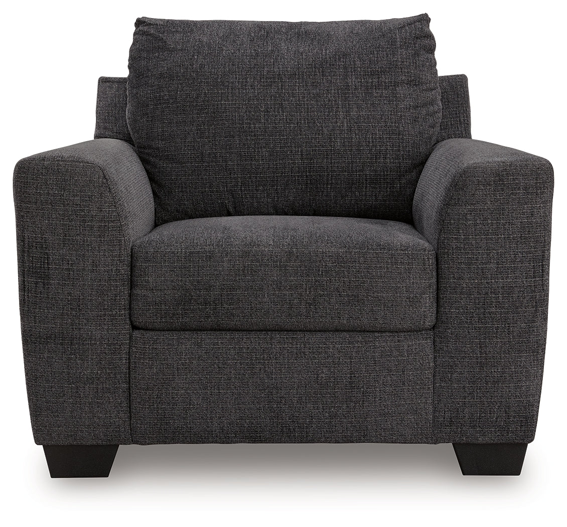 Loreo Ebony Chenille Chair