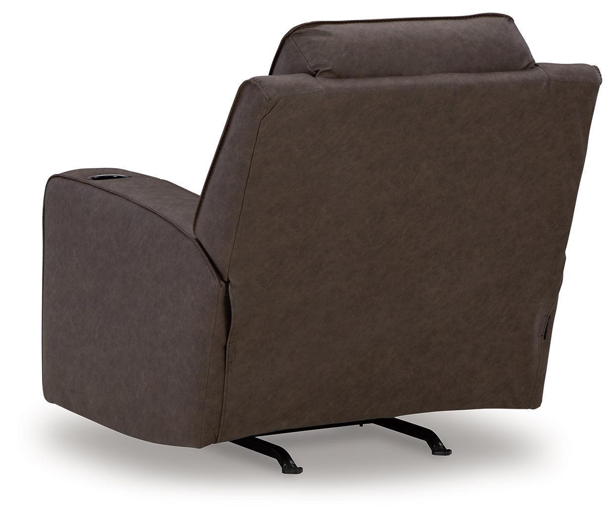 Lavenhorne Granite Faux Leather Rocker Recliner