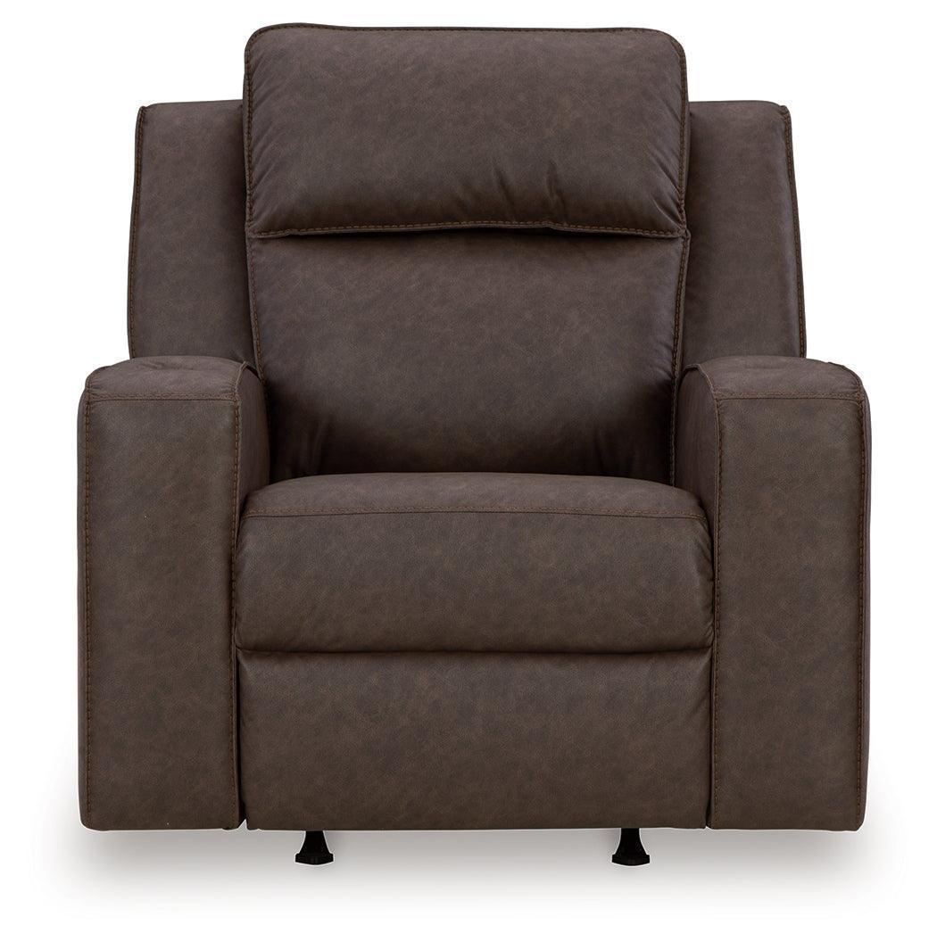 Lavenhorne Granite Faux Leather Rocker Recliner