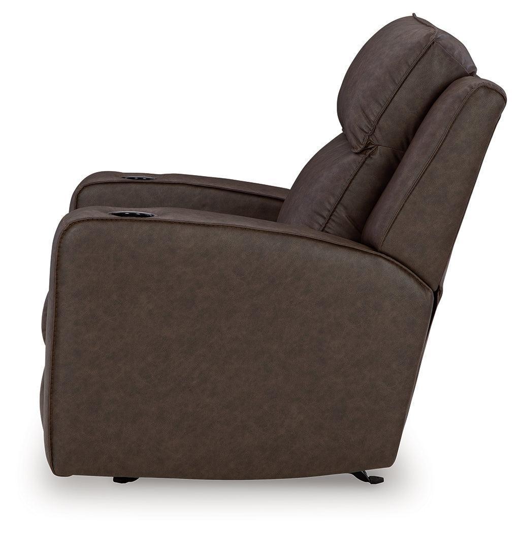 Lavenhorne Granite Faux Leather Rocker Recliner